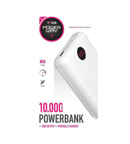 Powerway TX106 10000 Amper Mini Digital Göstergeli Extra Kablolu Powerbank