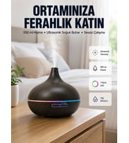 BN01 Uçucu Yağ Uyumlu Renkli LED Işıklı Nemlendirici