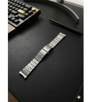 20MM ÇAPINDA UCU KAVİSLİ GÜMÜŞ RENK ÇELİK SAAT KORDONU