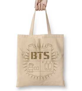Bts Bangtan Min Boys Kim Taehyung V Jin Raglan Bts Bez Çanta Uzun Saplı