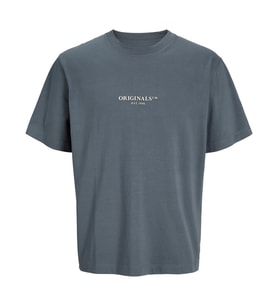 Jack & Jones 12273157 Jorislington Minimal Gri Tişört