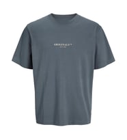 Jack & Jones 12273157 Jorislington Minimal Gri Tişört