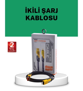 Northcity 65W Çoklu Cihaz Şarj Kablosu - 4'ü 1 Arada Hızlı Şarj ve Veri Transferi