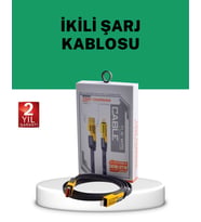 Northcity 65W Çoklu Cihaz Şarj Kablosu - 4'ü 1 Arada Hızlı Şarj ve Veri Transferi