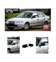 honda civic 1996.1999 uyumlu plastik parlak siyah boyalı yarasa ayna kapağı