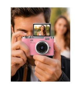 48 MP Dijital Kamera, Flip Ekranlı, Vlog ve Selfie İçin Mükemmel Seçim
