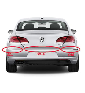 PASSAT CC 13-17 ARKA TAMPON NİKELAJI ORTA