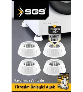SGS Titreşim Önleyici Ayak 4 Adet (Beyaz)