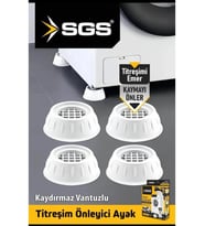SGS Titreşim Önleyici Ayak 4 Adet (Beyaz)