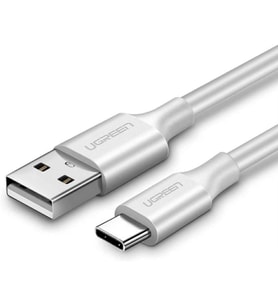 USB Type-C Şarj ve Data Kablosu, 1 Metre, Beyaz
