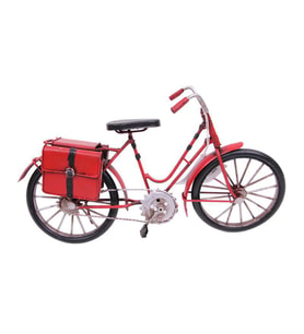 Dekoratif Metal Bisiklet Çantalı Vintage Ev Ofis Hediyelik
