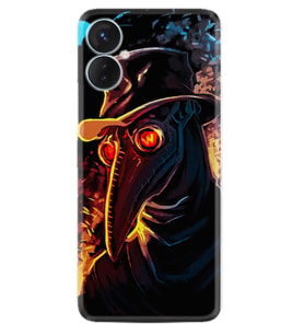 Tecno Spark 9T Kılıf Silikon Desen Özel Seri Karga 1616