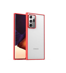 Galaxy Note 20 Ultra Kılıf Zore Hom Silikon Kılıf (Kırmızı)