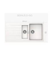 Schock Signus D-150 Polaris Granit Eviye (Beyaz)