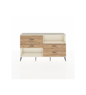 Arges Konsol Tek Raflı 4 Çekmeceli  176x30x99 Aytaşı-Aytaşı/Çam