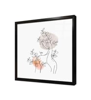 Tablosan Line Art Çerçeveli Cam Tablo