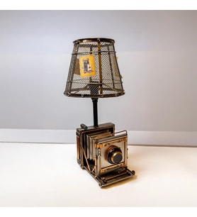 Dekor - Abajur Metal Fotoğraf Makinesi