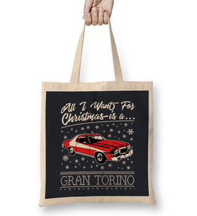 All I want For Christmas Is A Gran Torino Bez Çanta Uzun Saplı