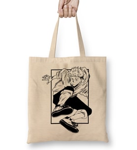 Yuji itadori manga style Bez Çanta Uzun Saplı