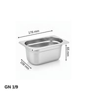 ÜRET Standart Gastronom Küvet GN 1/9 65 mm 0,6 lt