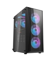darkFlash DK352 PLUS 650W Bronze 80+ Power Supply 4-12cm ARGB Fan Siyah Kasa