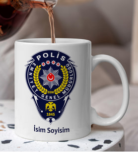 Polis Kişiye Özel Kupa Bardak