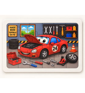 Tamirci - Beni Toparla - 24 Parça Ahşap Puzzle