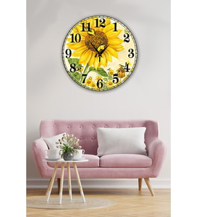 Bilge Retro Tasarımlı Duvar Saati 35 X 35 Cm