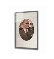 Miyrem Glasses Collection -A1^#  Bej  Dayanıklı Temperli Atatürk Cam Tablo 4 mm (Çok Renkli)