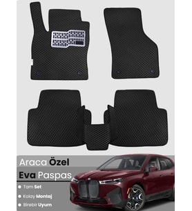 BMW İX40 (2022-2025) Uyumlu EVA Paspas Tam Set–Araca Özel,Su Geçirmez,Hızlı ve Kolay Montaj