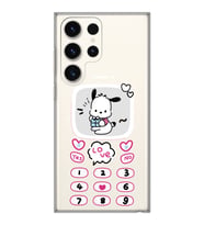 Samsung Galaxy S23 ULTRA Uyumlu Kawaii Köpek Tasarımlı Şeffaf Telefon Kılıfı