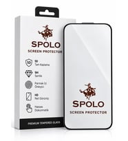SPOLO iPhone 17 5D Tam Kaplayan Ekran Koruyucu – Tam Ekran Kaplama, Çerçeve Uyumlu Koruyucu Cam