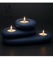 Modern Zen Mumluk 3'lü Set (Lacivert)