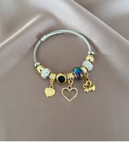 2'li Kuğu Charm Bileklik (Gümüş)