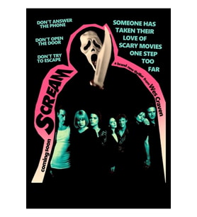 Scream Film Posteri Tablo Ahşap Poster Dekoratif