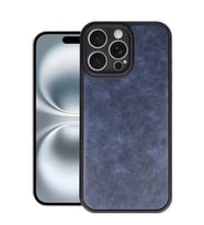 Newface Apple iPhone 16 Pro Kılıf Aras Deri Kapak - Lacivert