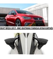 Seat İbiza Uyumlu Mk5 2017 Sonrası Batman Yarasa Ayna Kapağı (Piano Black)