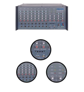 Startech Focus F8-600 USB 2x300W 8 Kanal Stereo Cami Anfisi Power Mixer Amfi