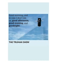 The Truman Show Tablo Ahşap Poster Dekoratif
