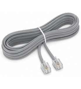 PX-KKT10 2CX0.10mmx7 10 Metre ADSL RJ11 Telefon Kablosu Gri, ADSL, VDSL 2 Canlı Kablo