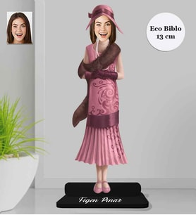 Kişiye Özel Kadın Ahşap Eco Biblo -12