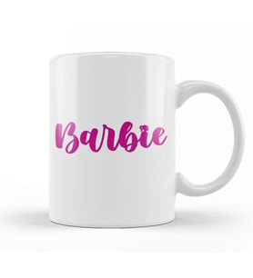 Barbie Doll Kinder Kupa Bardak Porselen