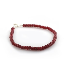 Yakut Doğal Taşlı 3-4 mm Bileklik