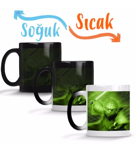 Yoda Sihirli Kupa Bardak Porselen