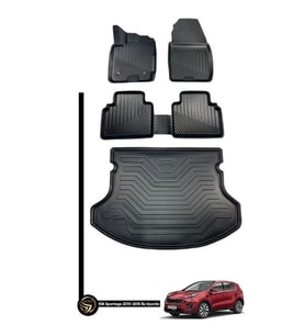 Kia Sportage 2010-2015 3D Havuzlu Paspas + Bagaj Havuzu İkili Set