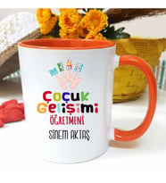 Çocuk Gelişimi Öğretmenine Özel Öğretmenler Günü Hediyesi Kişiye Özel Kupa Barda