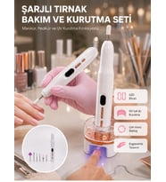 6 Değiştirilebilir Başlık ile Çok Amaçlı Tırnak Bakım Seti