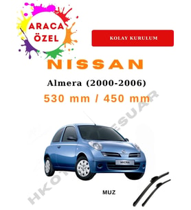 Nissan Micra (2005-2010) Araca Özel Silecek Ön iki