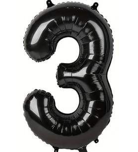 Beysüs Siyah 3 Rakam Folyo Balon 80 cm