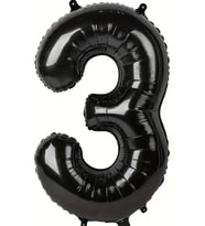 Beysüs Siyah 3 Rakam Folyo Balon 80 cm